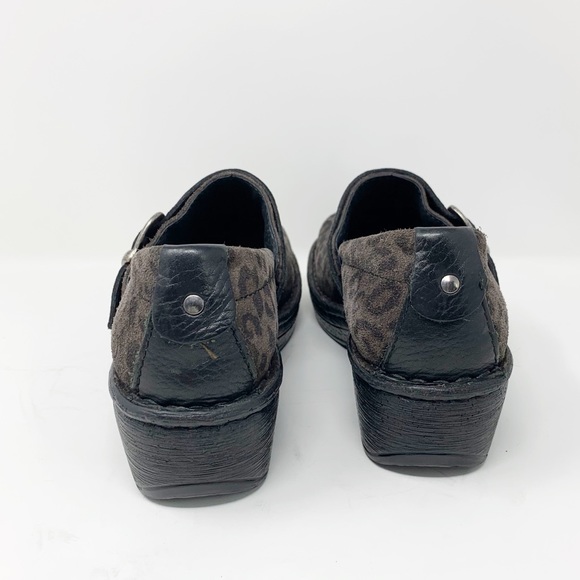 Born leopard Glendell suede clog shoes with buckle - Picture 5 of 8
